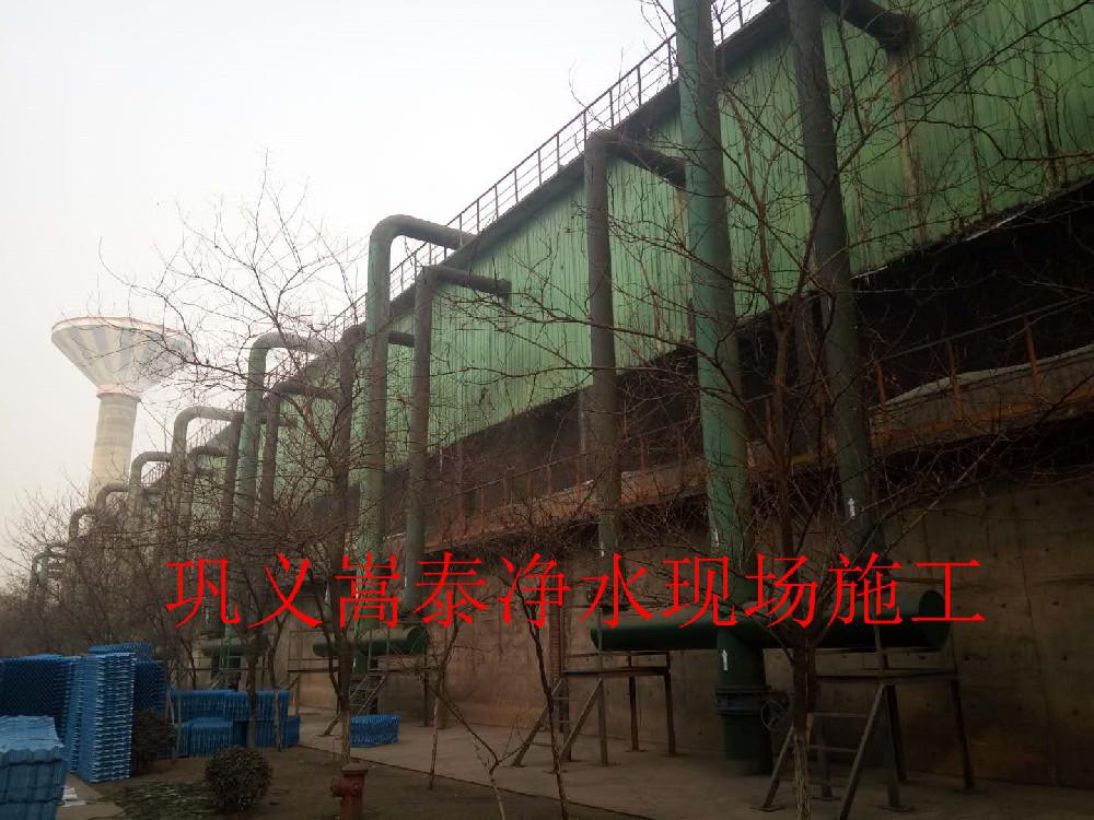 河北鋼廠散熱塔S波填料及收水器安裝更換施工！